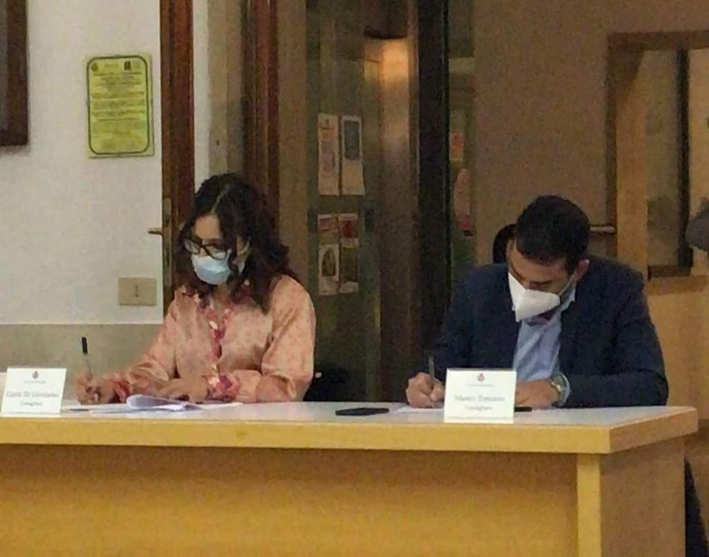 Carla Di Girolamo e Marco Toscano, consiglieri comunale di minoranza a Sperlonga