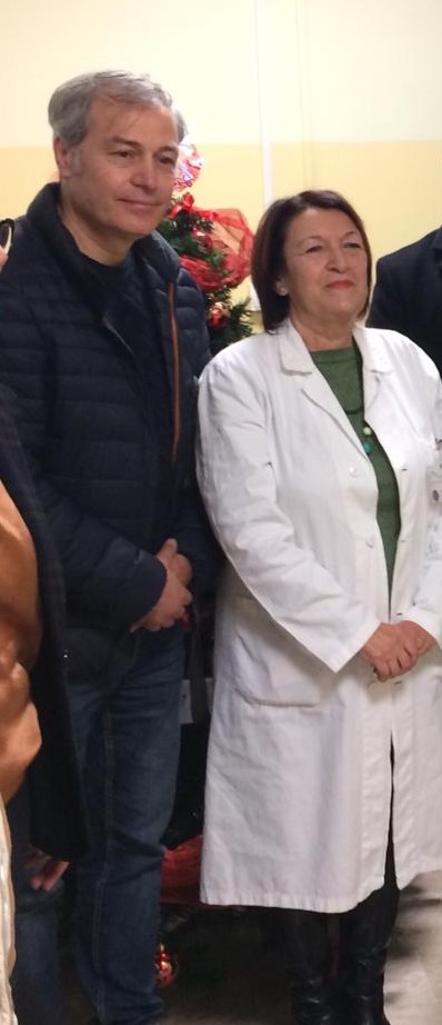 la dottoressa Cardillo con il responsabile Lilt Sud Pontino Rosario Cienzo
