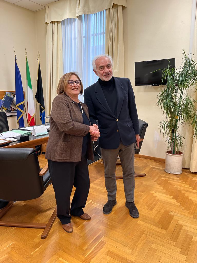 Da sinistra il commissario di Sogin Fiamma Spena e il commissario straordinario Comune di Latina Carmine Valente