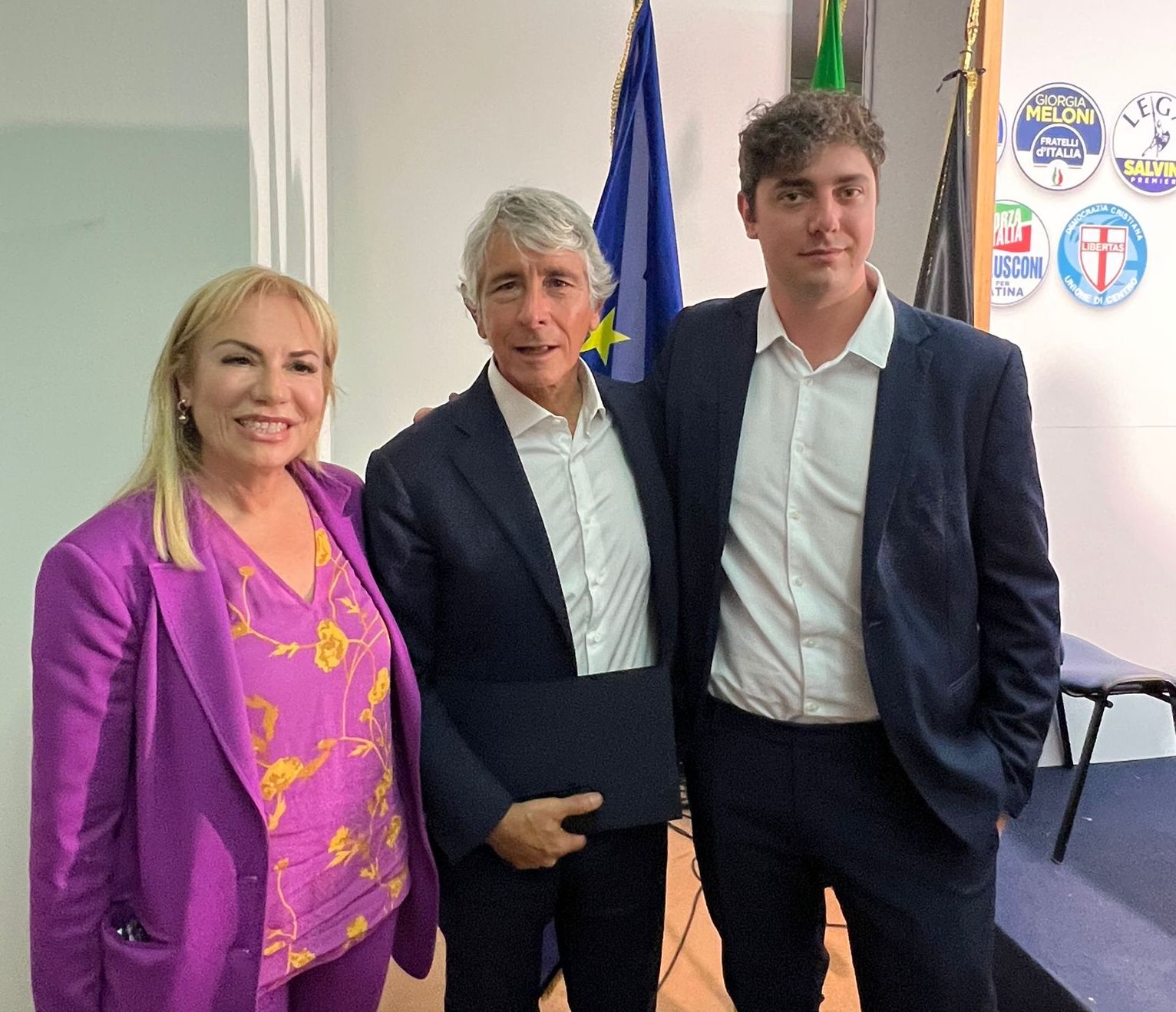 Matilde Celentano, Andrea Abodi e Andrea Chiarato