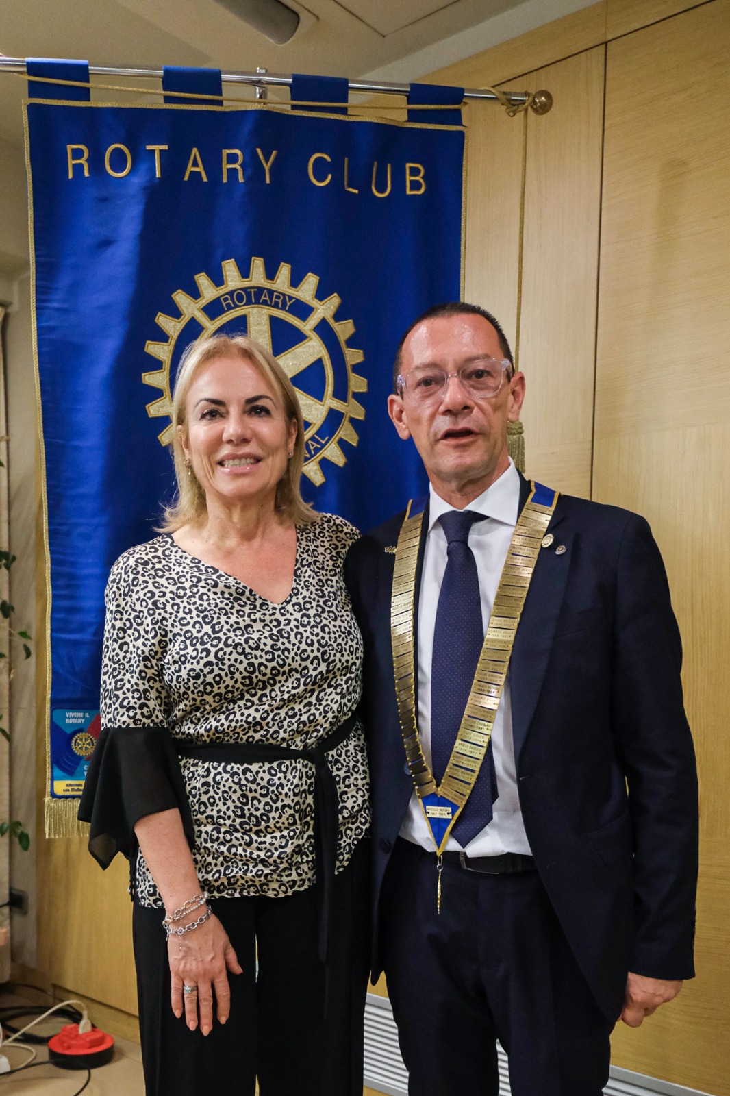 Sindaco Matilde celentano e Presidente Rotary club Gianluca Carfagna
