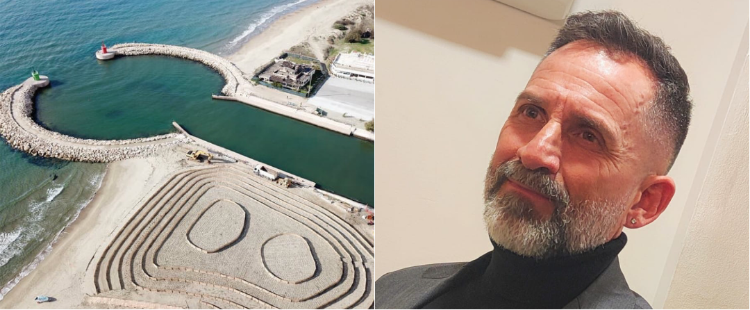 Il porto canale di Rio Martino e l'assessore alla Marina del Comune di Latina, Gianluca Di Cocco