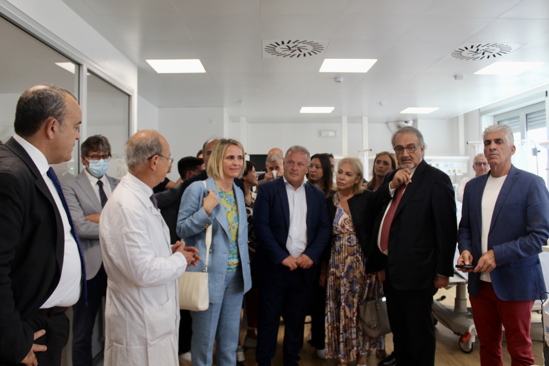 L'inaugurazione del Reparto di Emodinamica al Goretti di Latina alla presenza del Presidente della Regione Lazio, Francesco Rocca