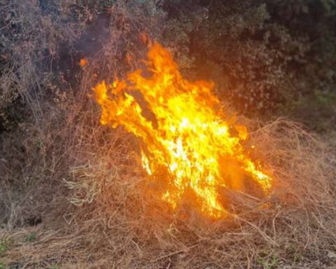 L'incendio a Sonnino