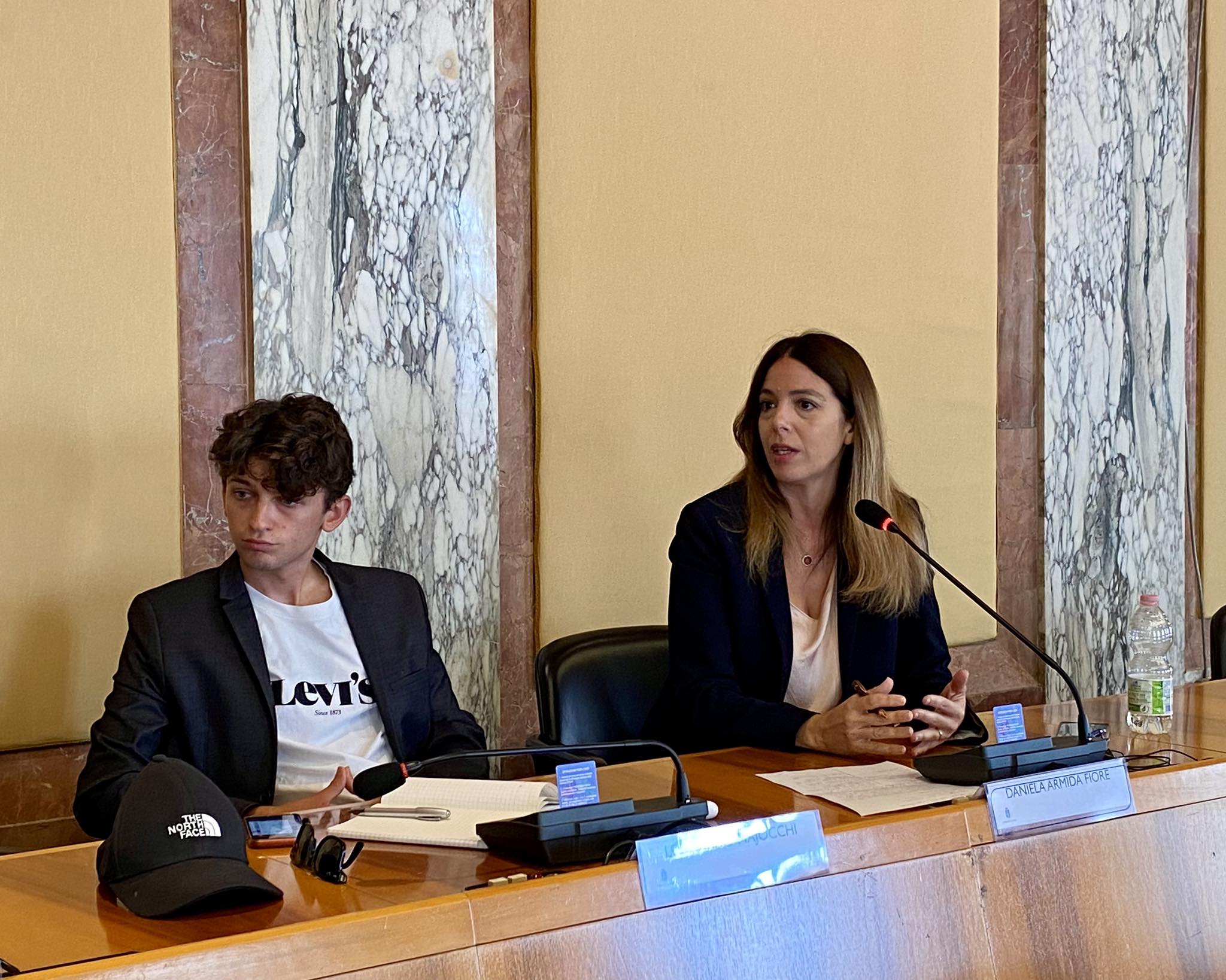 I consiglieri comunali Leonardo Majocchi e Daniela Fiore (PD)