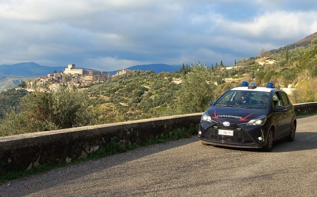 Una pattuglia dei Carabinieri di Sermoneta