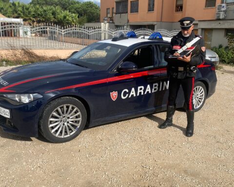 I Carabinieri in Viale Kennedy a Latina