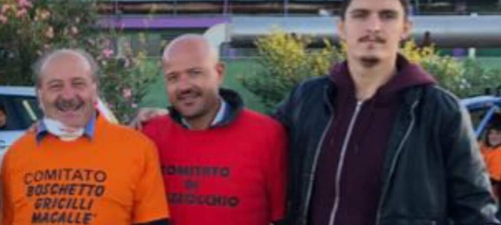 I tre componenti dei Comitati,Emilio Altobelli del Fontanile,Luigi Cellini Mazzocchioe Enzo Musilli Boschetto,Gricilli, Macallè