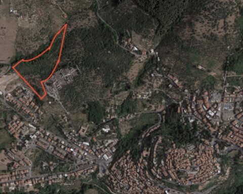 L'area dove dovrebbe nascere il Borgo Protetto a Cori